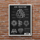 Arc Reactor Chalkboard Poster