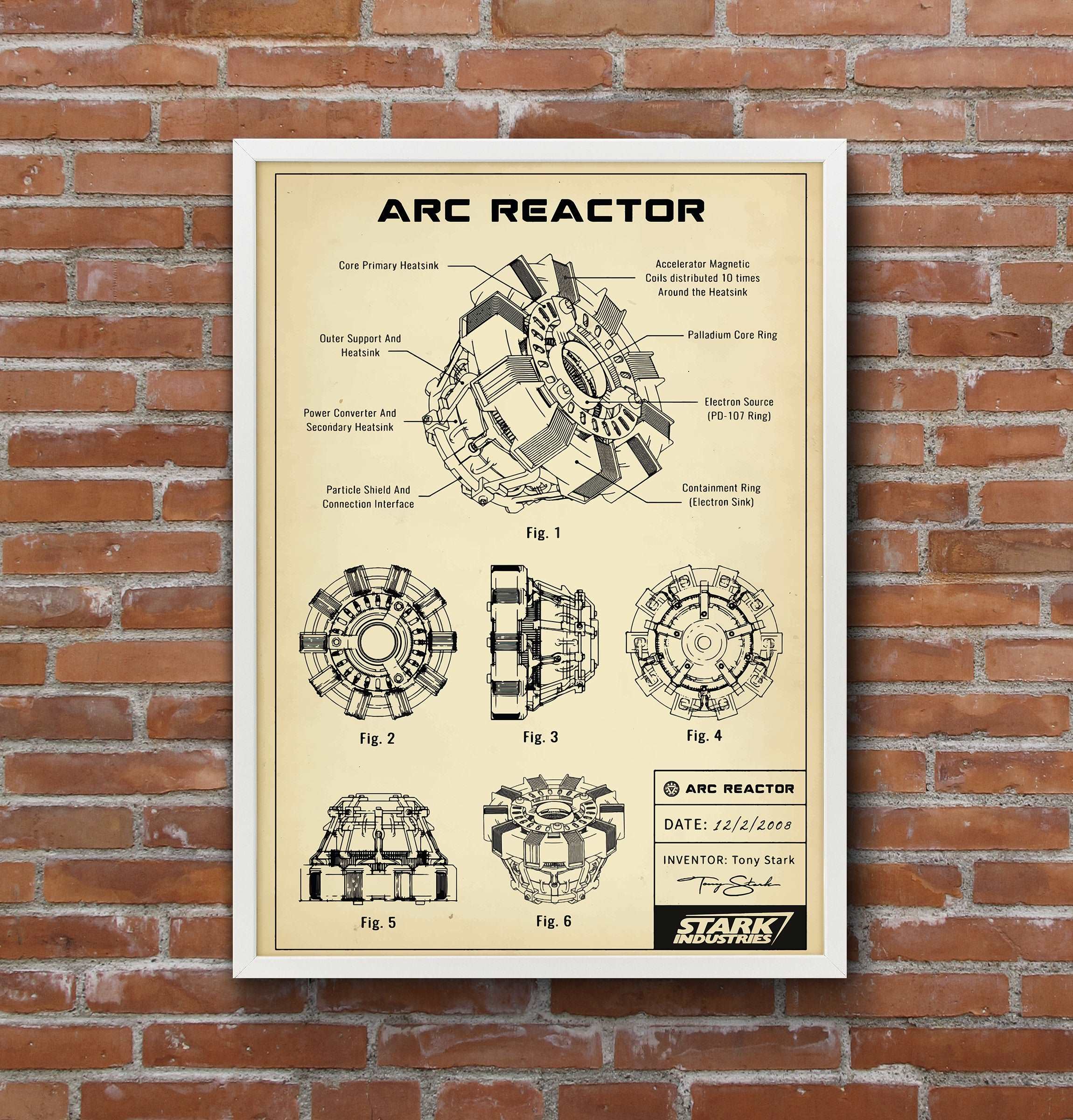 Arc Reactor Vintage Poster