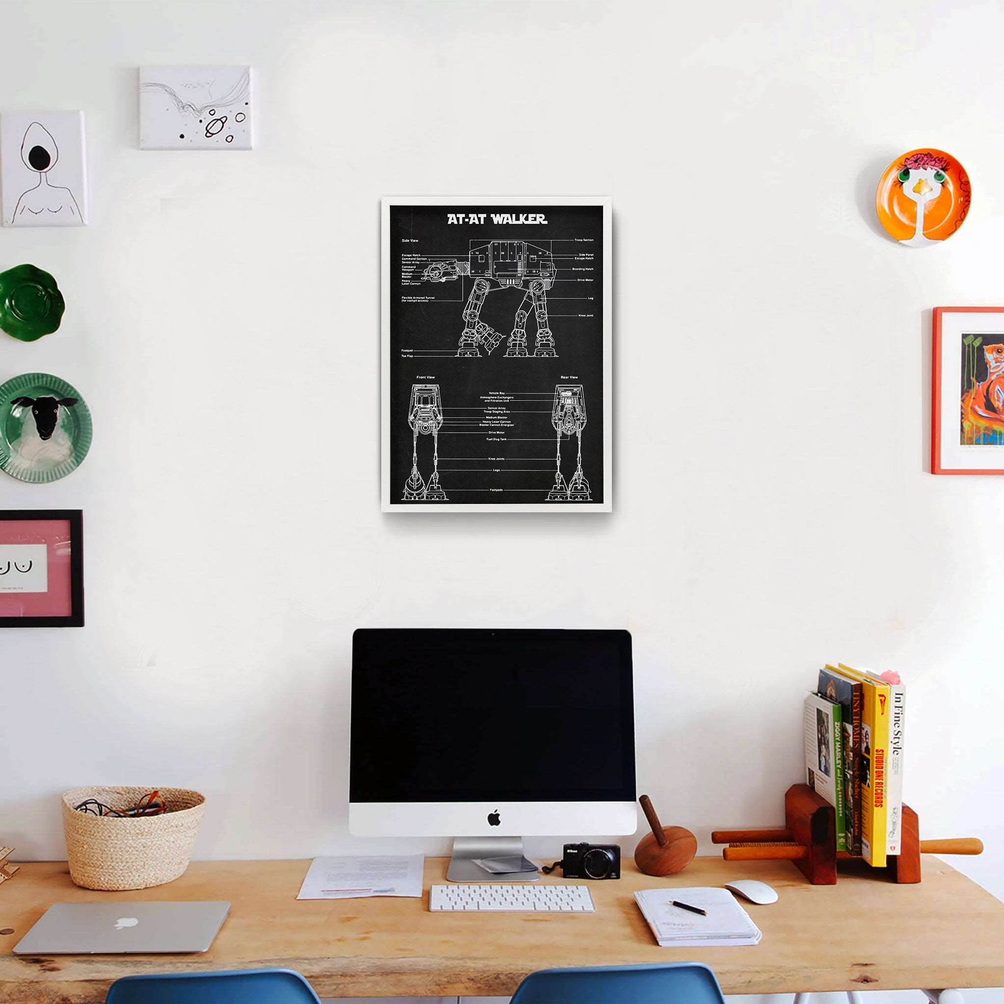 AT-AT Walker Chalkboard Poster