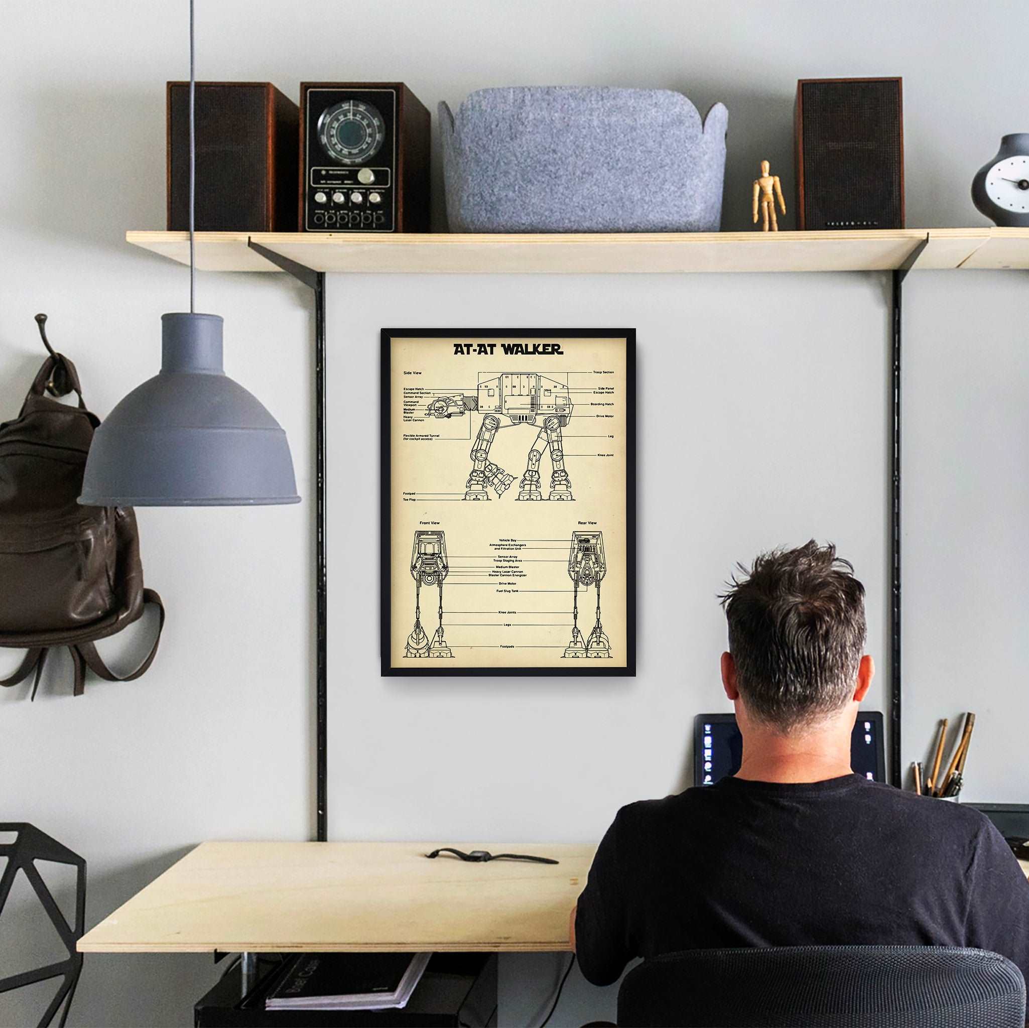 AT-AT Walker Vintage Poster