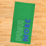 Push More / Blue Green Sports Towel