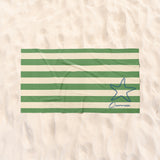 Querencia - Green Striped Beach Towel