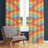 Rainbows / Colorful Patterned Background Curtain