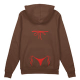 Red Bikini Oversize Hoodie