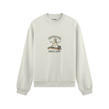 Reformer Social Club Oversize Sweatshirt – Beyaz – ön görünüm
