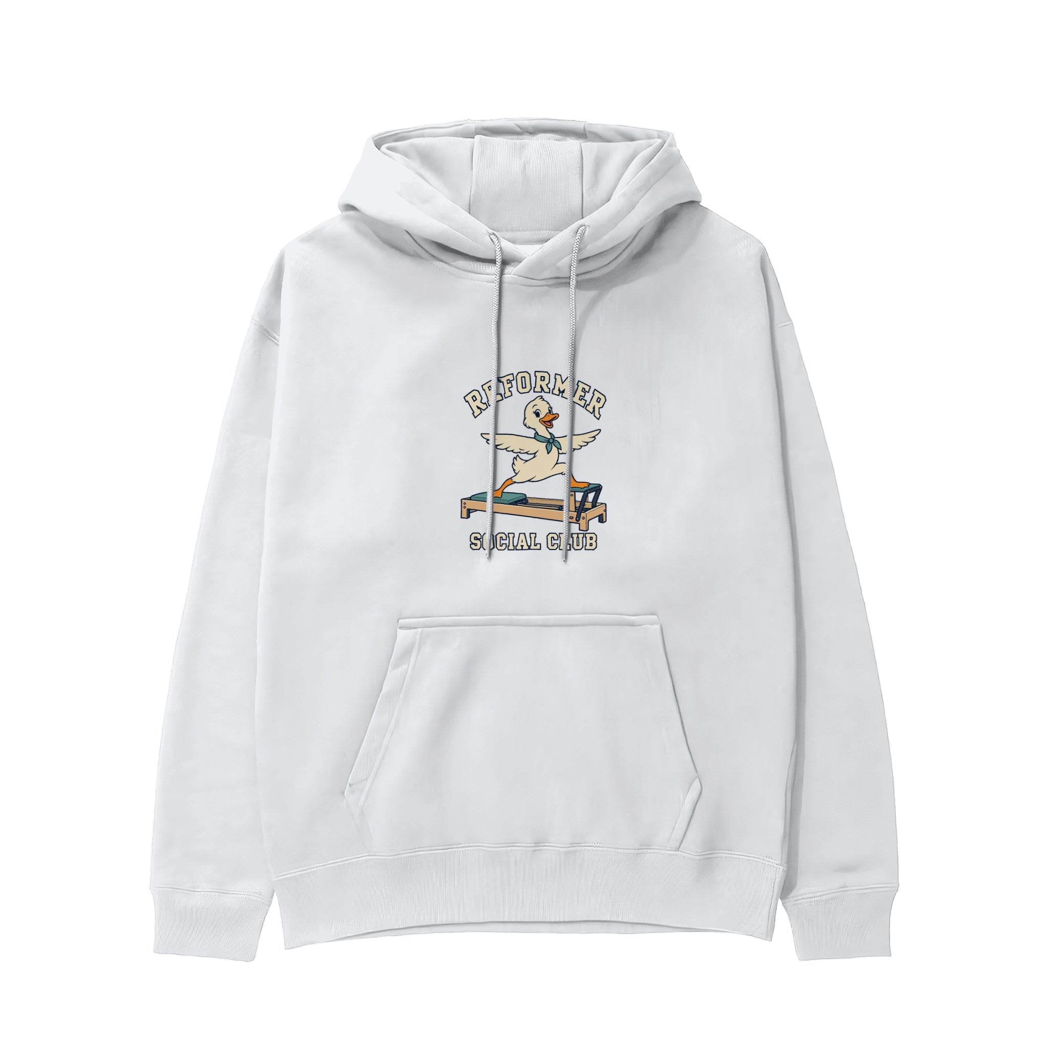Reformer Social Club Hoodie – Beyaz – ön görünüm
