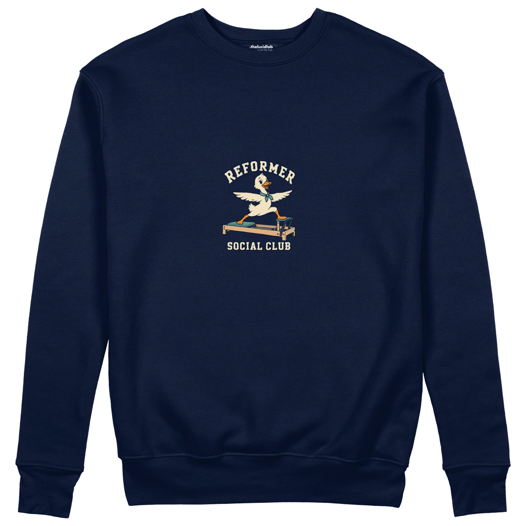 Reformer Social Club Sweatshirt – Lacivert – ön görünüm