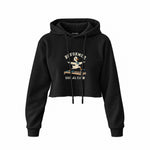 Reformer Social Club Crop Hoodie – Siyah – ön görünüm