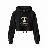 Reformer Social Club Crop Hoodie – Siyah – ön görünüm