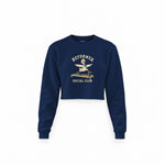 Reformer Social Club Crop Sweatshirt – Lacivert – ön görünüm