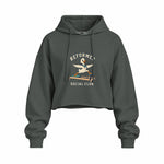 Reformer Social Club Oversize Crop Hoodie – Antrasit – ön görünüm