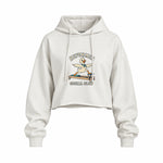 Reformer Social Club Oversize Crop Hoodie – Beyaz – ön görünüm