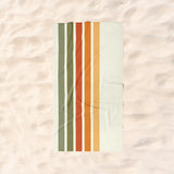 Retro Lines Beach Towel