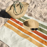 Retro Lines Beach Towel