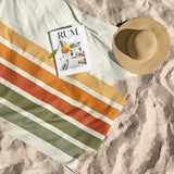 Retro Lines Beach Towel