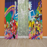 Rick and Morty Background Curtain