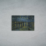 Starry Night Over the Rhône - Rhone Üzerinde Yıldızlı Gece Kanvas Tablo