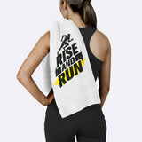 Rise And Run / Sarı Yazılı Spor Havlusu