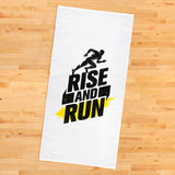 Rise And Run / Sarı Yazılı Spor Havlusu