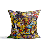 Simpsons Çift Taraflı Kırlent Kılıfı 2 Adet