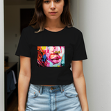 Lips Crop Tişört