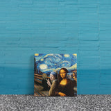 Mona Lisa - Girl with a Pearl Earring The Starry Night Canvas Painting