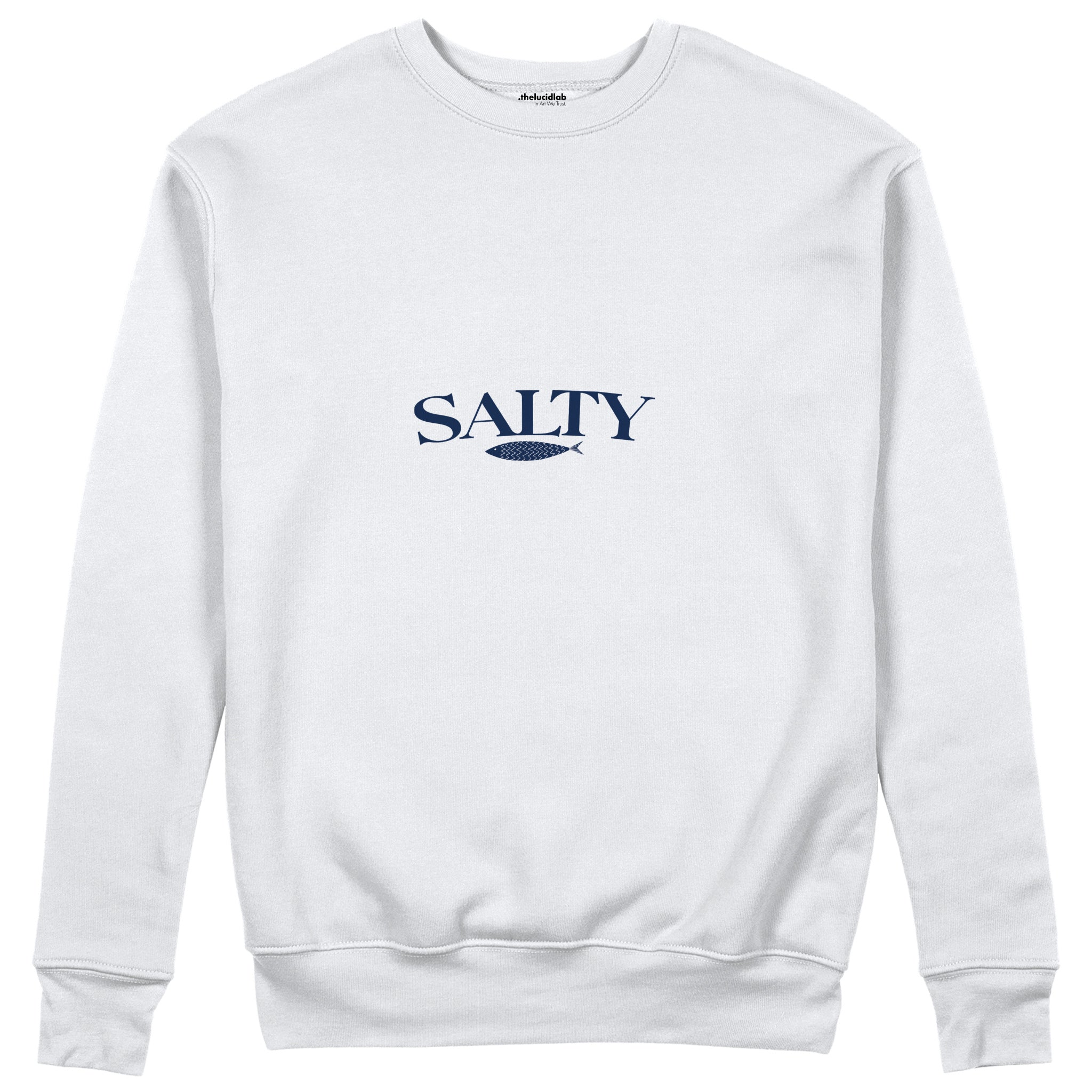 Salty Sweatshirt Beyaz Ön