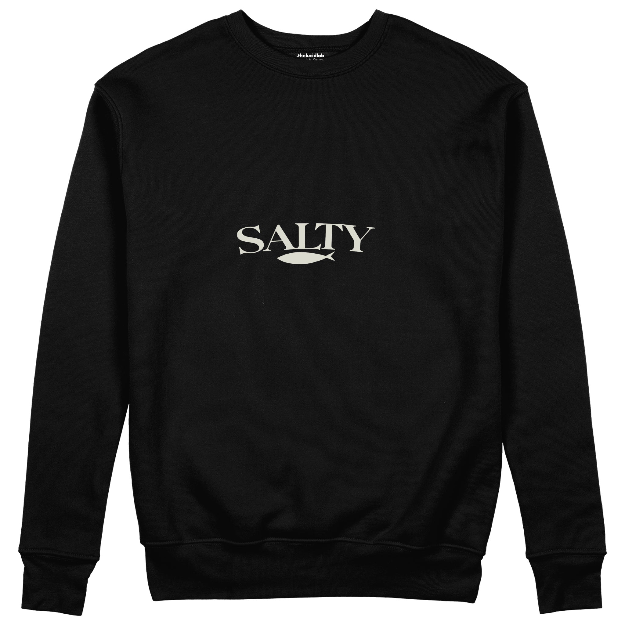Salty Sweatshirt Siyah Ön