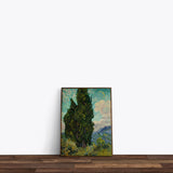 Cypresses - Selviler Kanvas Tablo