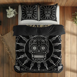 Mexican Skull Black/White Mandala & Sons of Anarchy Çift Taraflı Nevresim Takımı