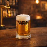 Stranger Drinks / Yazılı Paşabahçe Kulplu Bira Bardağı