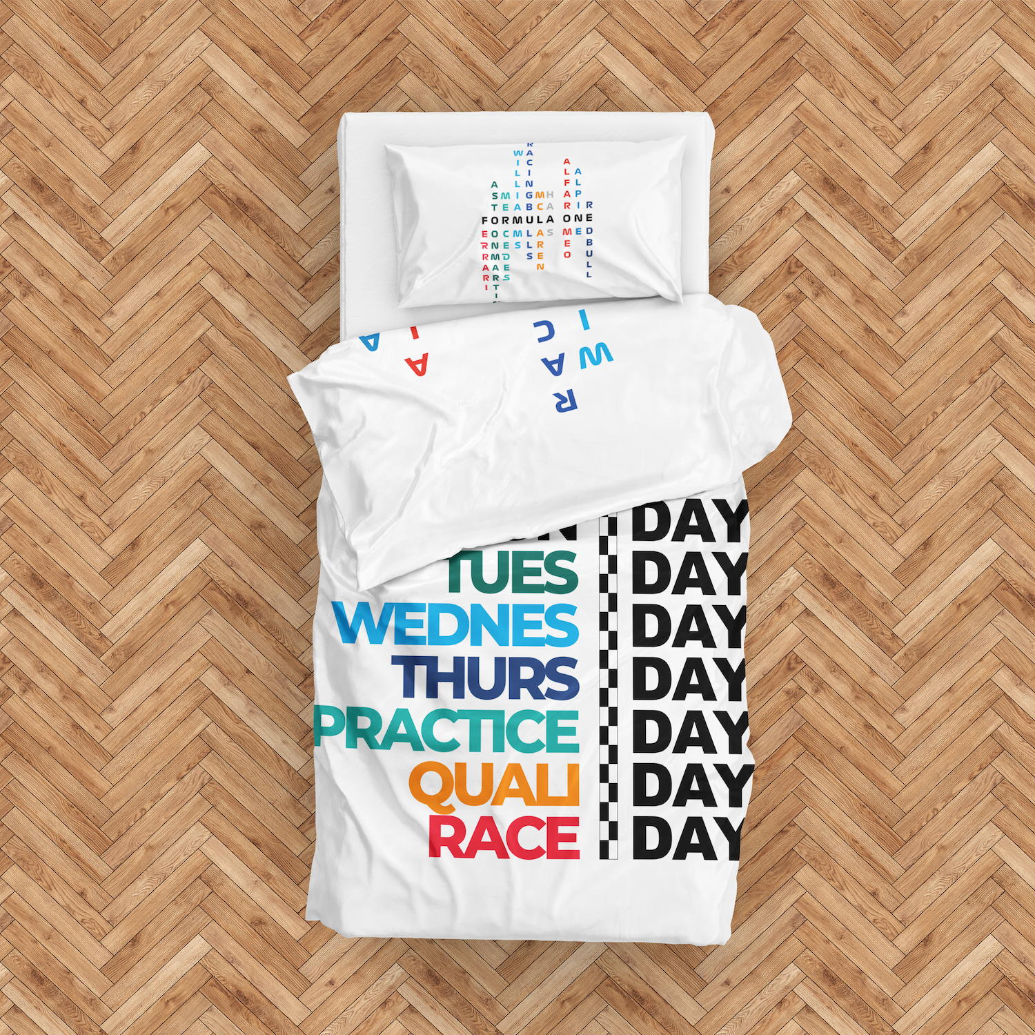 Formula 1 Week Days / F1 Teams Çift Taraflı Nevresim Takımı