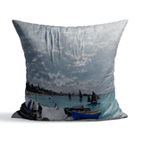 The Beach at Sainte-Adresse Çift Taraflı Kırlent Kılıfı 2 Adet