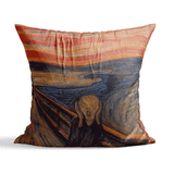 The Scream - Çığlık Çift Taraflı Kırlent Kılıfı 2 Adet