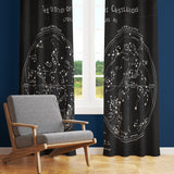 The Constellations Chalkboard - Star Map Background Curtain