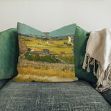 The Harvest / Blue Car Harvest Scene Double Sided Cushion Cover 2 Pieces