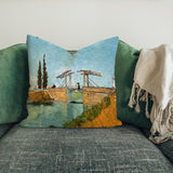 Arles'teki Langlois Köprüsü Çift Taraflı Kırlent Kılıfı 2 Adet