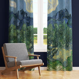 Olive Trees Background Curtain