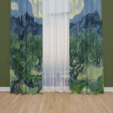 Olive Trees Background Curtain