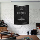 F4U Corsair Chalkboard Wall Covering