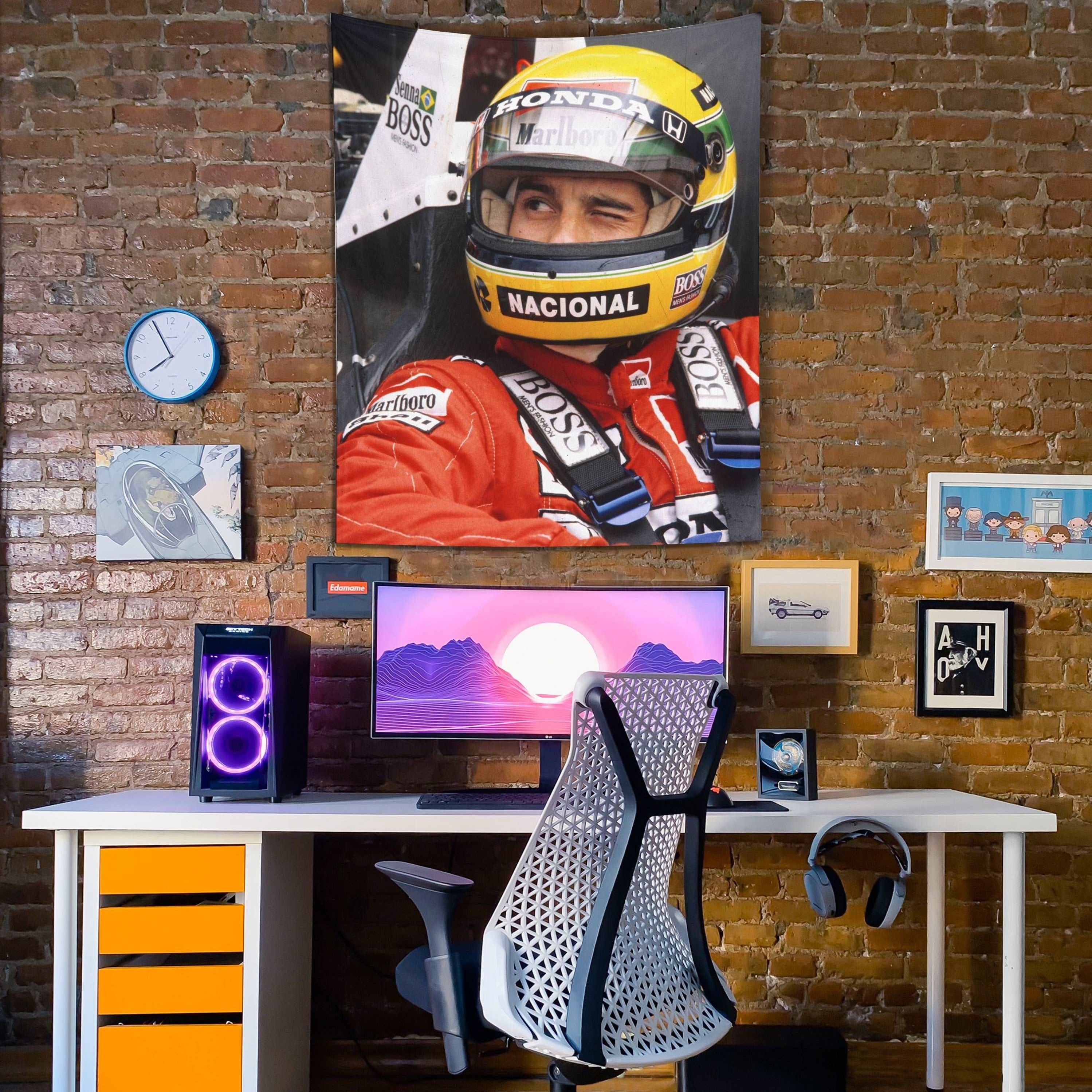 Ayrton Senna Duvar Örtüsü