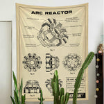 Arc Reactor Vintage - Duvar Örtüsü