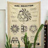 Arc Reactor Vintage - Duvar Örtüsü
