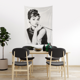 Audrey Hepburn Duvar Örtüsü