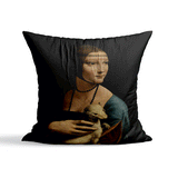 Lady with an Ermine / Leonardo da Vinci Kırlent Kılıfı