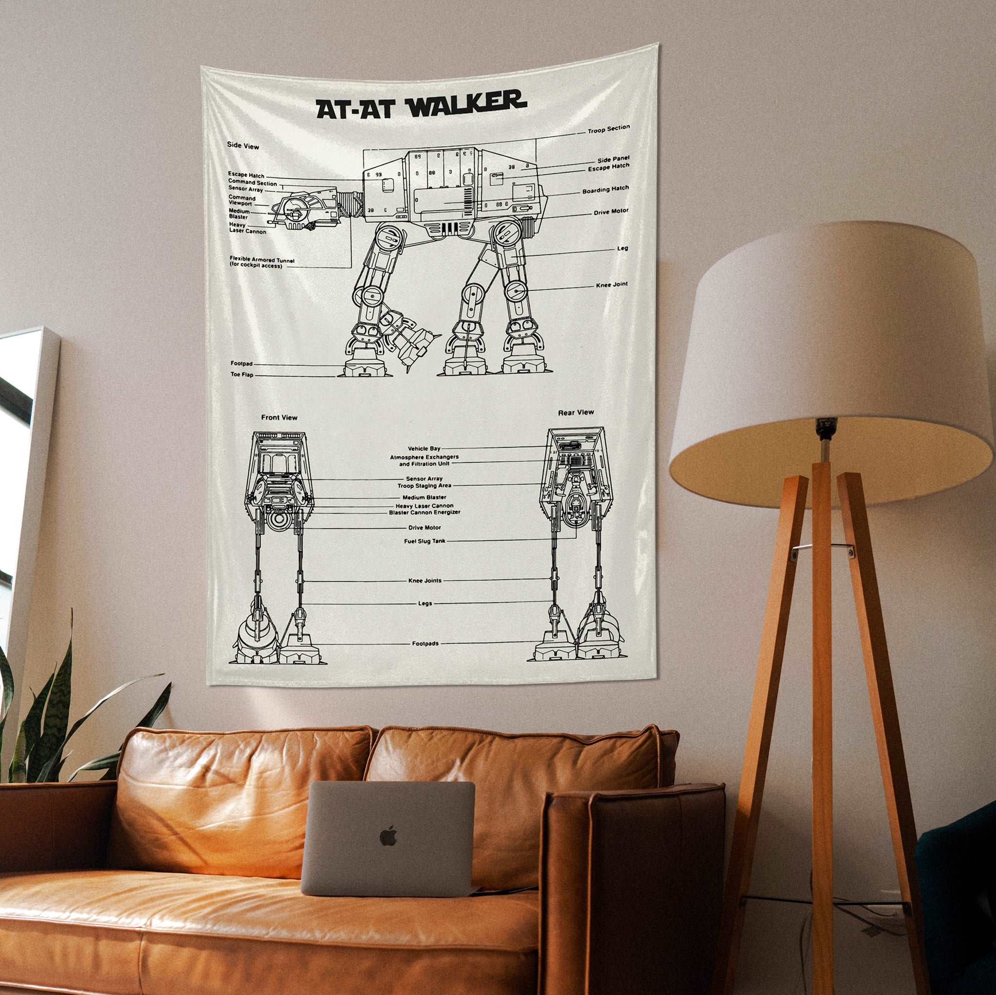 AT-AT Walker Ivory - Duvar Örtüsü