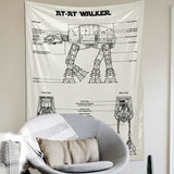 AT-AT Walker Ivory - Duvar Örtüsü