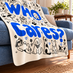 Who Cares Polar TV Battaniyesi — yandan kenar ve ince dikiş detayı