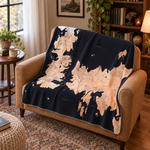Game Of Thrones Map Polar Tv Battaniyesi — aynı ortamda çapraz görünüm