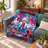 Rick and Morty Cozy Polar Tv Battaniyesi — aynı ortamda çapraz görünüm